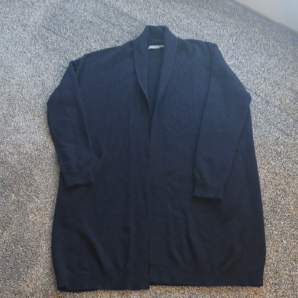 Vince 100% Cashmere Deep Navy Cardigan Small